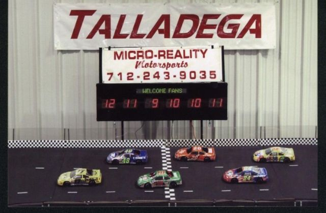 Six Player Micro-Reality Motorsports Racing Track with Scoreboard Lap Counter