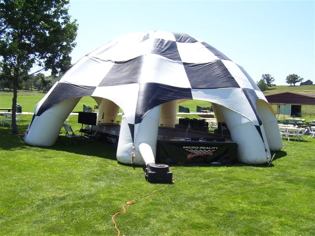 Micro-Reality Motorsports Stock Racing Inflatable Tent 1