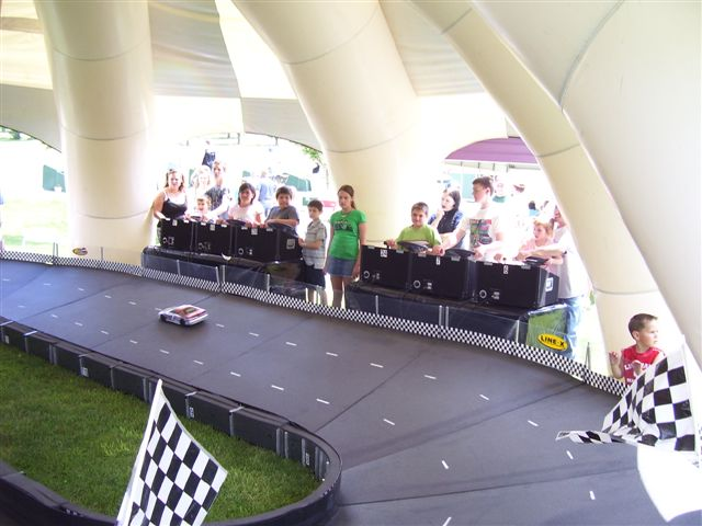 Add Some Shade with a Tent for the Micro-Reality Motorsports Racing Action